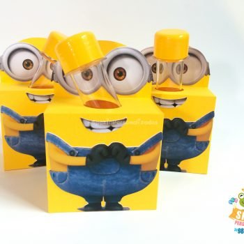 Caixa Tubete Minions Papelaria Personalizada Uberlândia