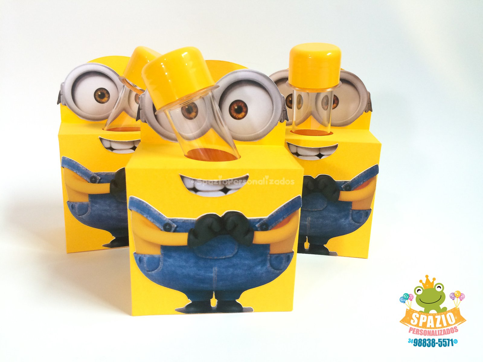 Caixa Tubete Minions Papelaria Personalizada Uberlândia