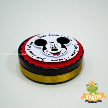latinha Scrap de Papelaria Personalizada Mickey Mouse