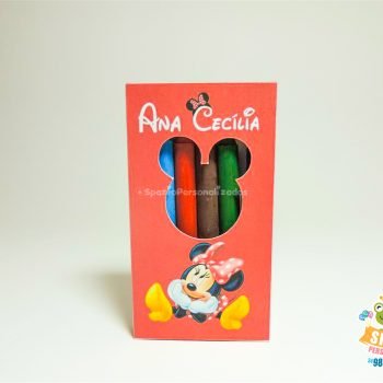 Caixa Giz de Cera Minnie Mouse