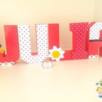 Letra 3d Minnie Mouse - Papelaria Personalizada