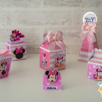 Papelaria Personalizada Festa Minnie Mouse Rosa