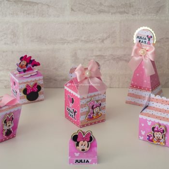 Papelaria Personalizada Festa Minnie Mouse Rosa