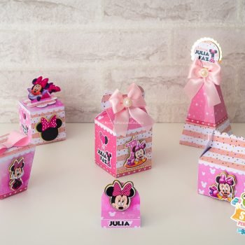 Papelaria Personalizada Festa Minnie Mouse Rosa