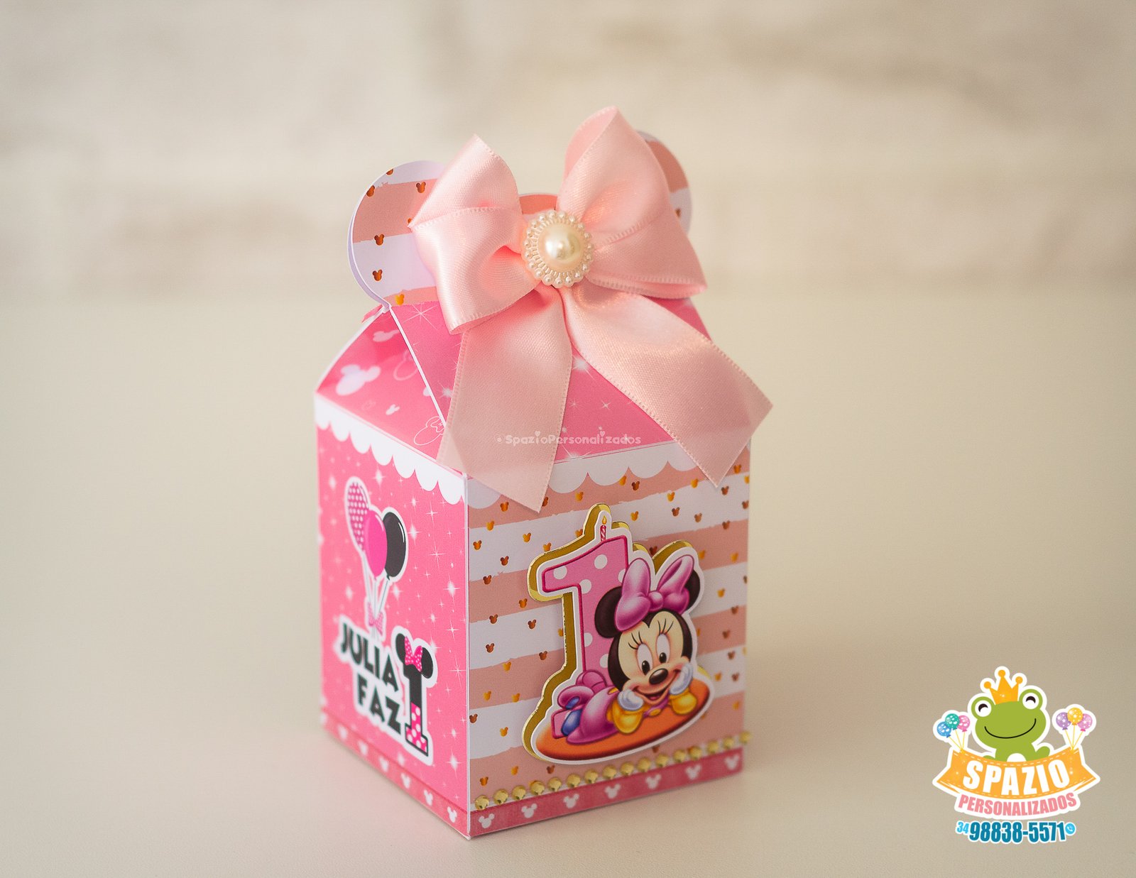 Papelaria Personalizada Festa Minnie Mouse Rosa