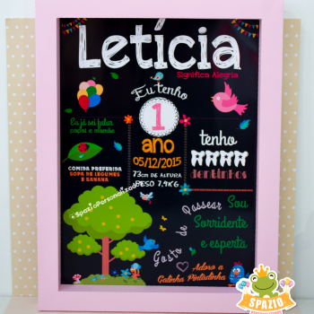 Chalkboard de Papel - Jardim Galinha