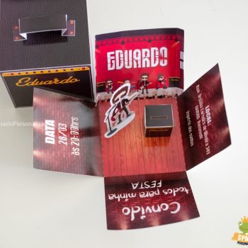Convite Personalizados tema Rock