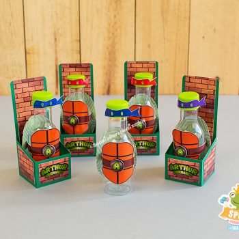 garrafinhas caixa Tartarugas Ninja