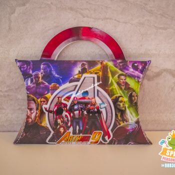 Caixa Travesseiro Personalizados Tema Vingadores