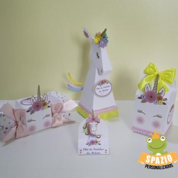 Papelaria da Festa Personalizada - Unicórnio