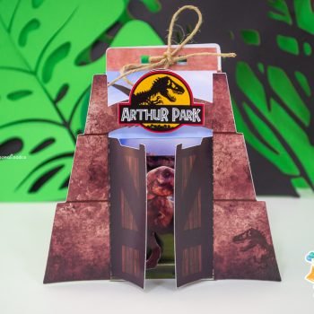Caixinha Milk 3d Festa Jurassic Park