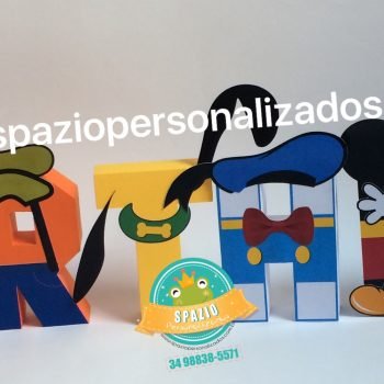 letra 3d - Turma do Mickey 02