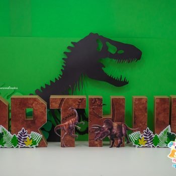 Nome 3d Festa Jurassic Park