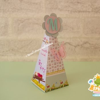 Caixa Cone - Tema Jardim