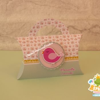 Caixa Travesseiro - Tema Jardim