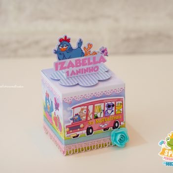 cx Cubo - Papelaria Galinha Pintadinha