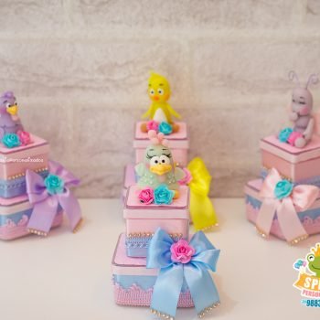 cx Acrílica - Papelaria Galinha Pintadinha