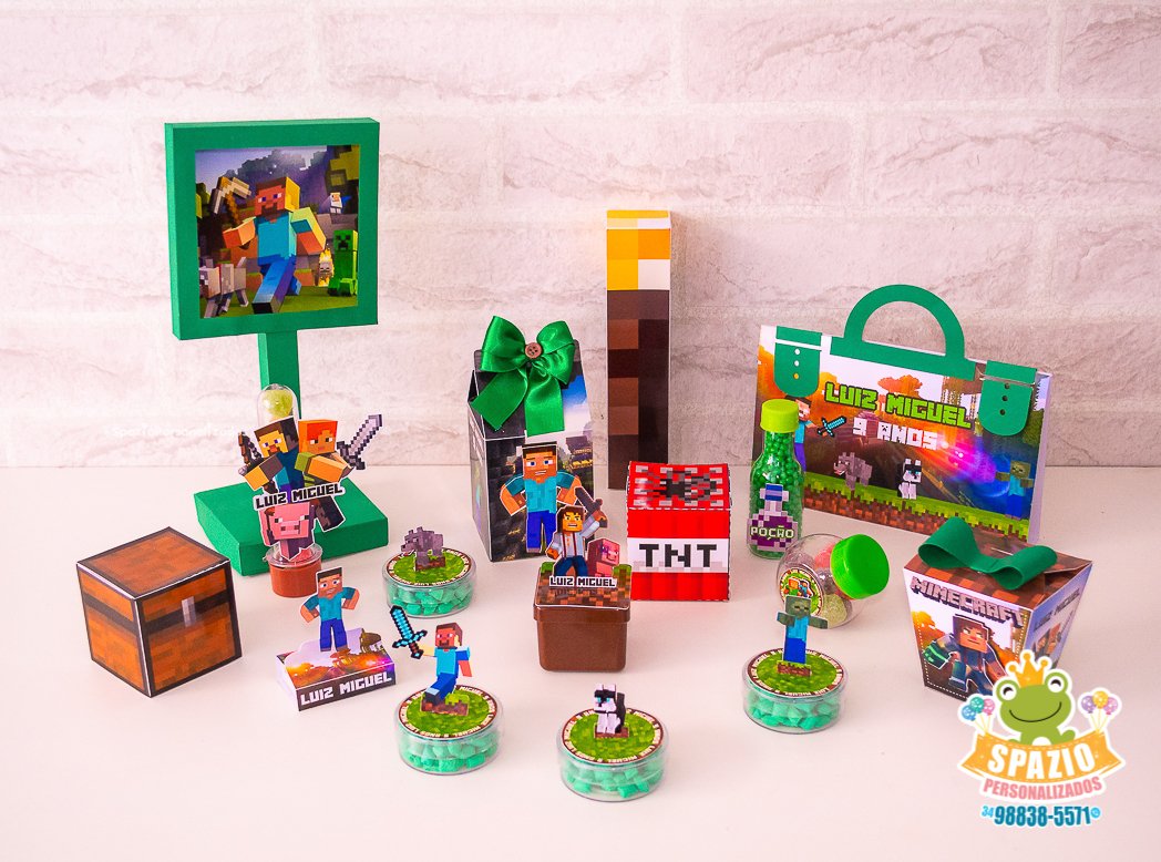 Papelaria Festa Infantil Minecraft