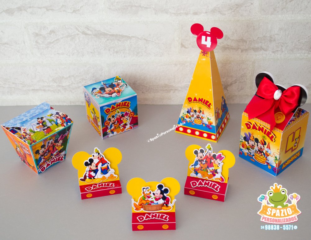 Kit Papelaria Festa Turma do Mickey