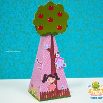caixa cone arvore jardim