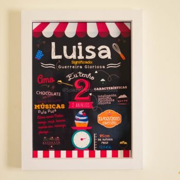 Chalkboard de Papel - Confeitaria