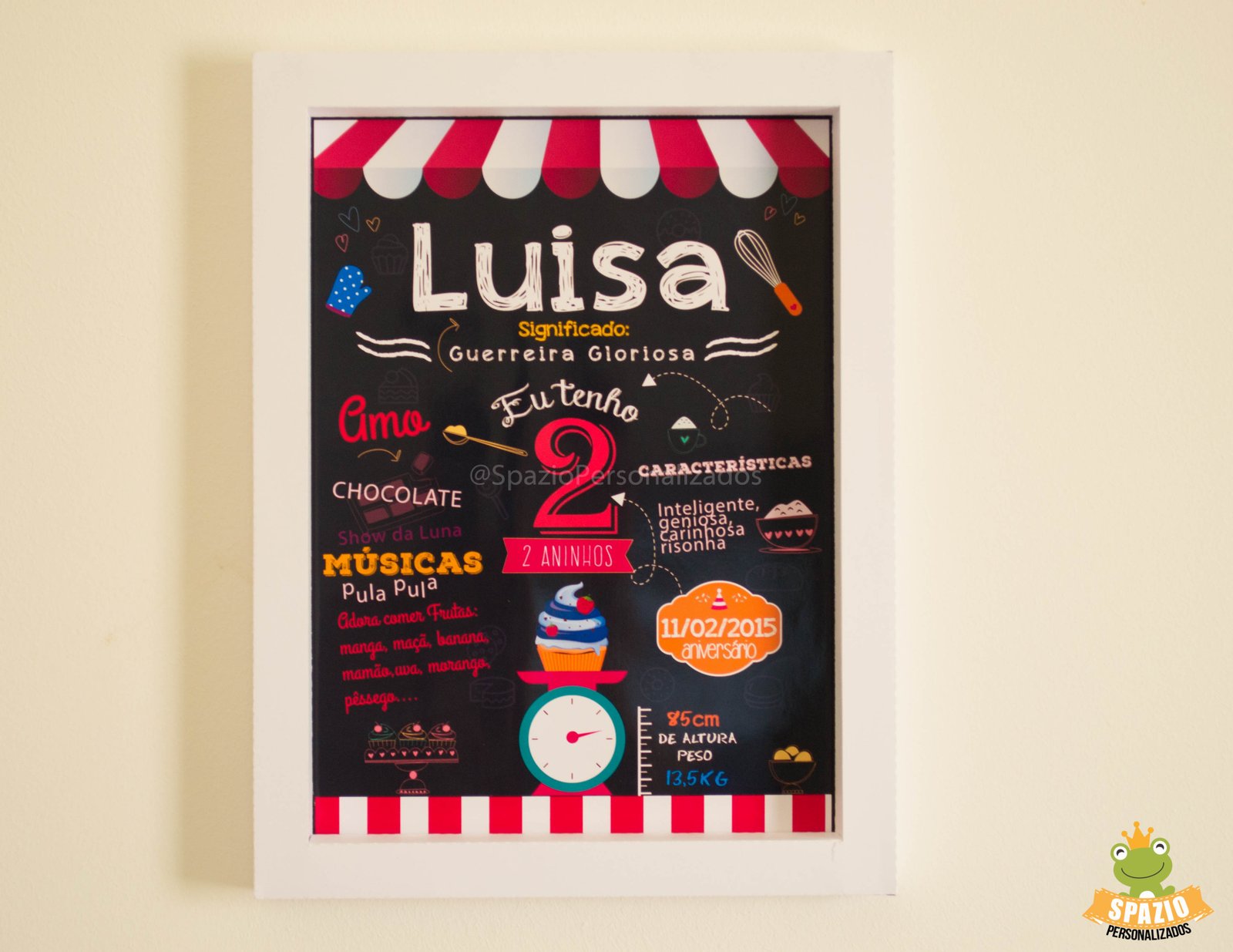 Chalkboard de Papel - Confeitaria