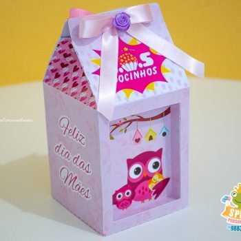Caixa Milk Tema Coruja