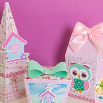 Kit Personalizados Tema Coruja