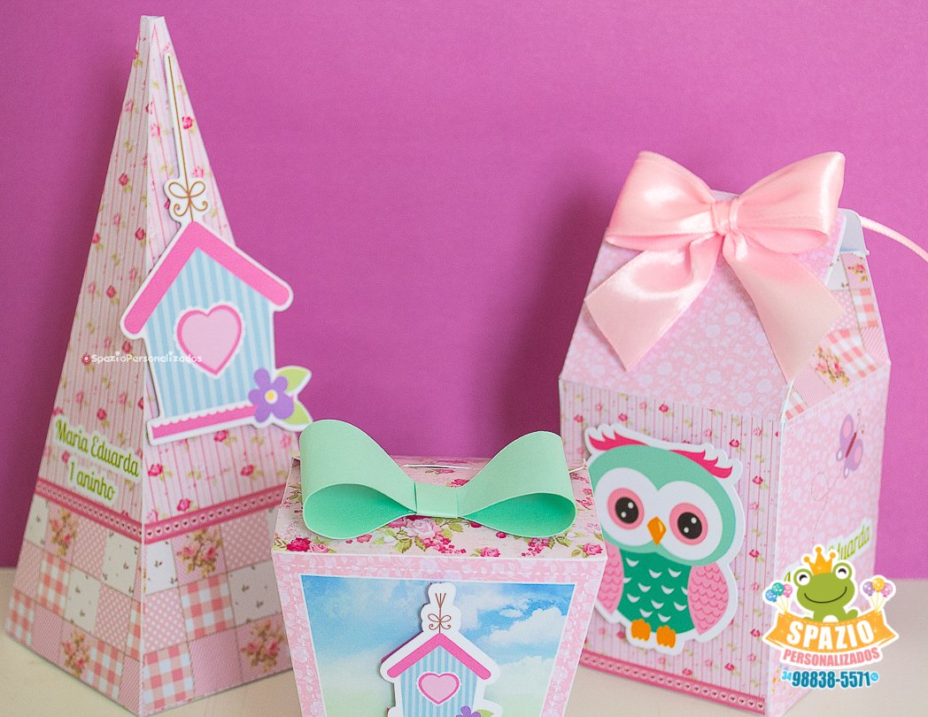 Kit Personalizados Tema Coruja