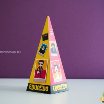 Caixa Cone Personalizados tema Rock
