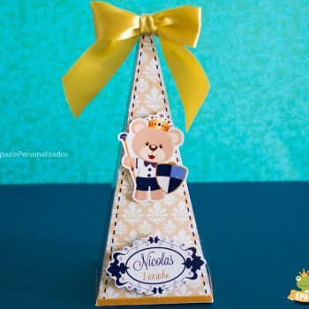 Papelaria da Festa - Ursinho Príncipe - Cone