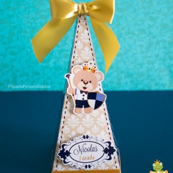 Papelaria da Festa - Ursinho Príncipe - Cone