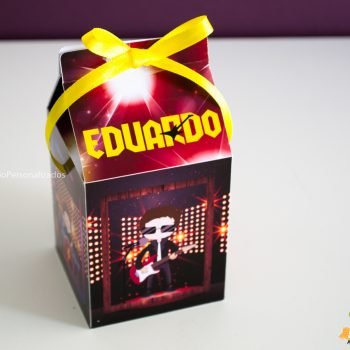 Caixa Milk Personalizados tema Rock