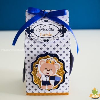Papelaria da Festa - Ursinho Príncipe - cx Milk