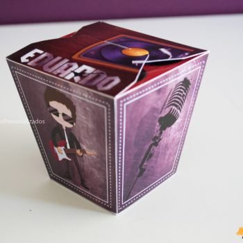 Caixa Sushi Personalizados tema Rock