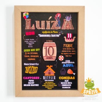 Quadro Scrap Personalizada - Filme Valente
