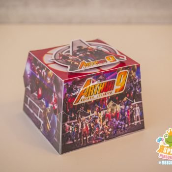 Caixa Trapezio Personalizados Tema Vingadores