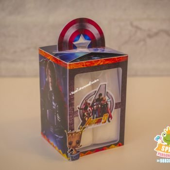 Caixa visor Personalizados Tema Vingadores