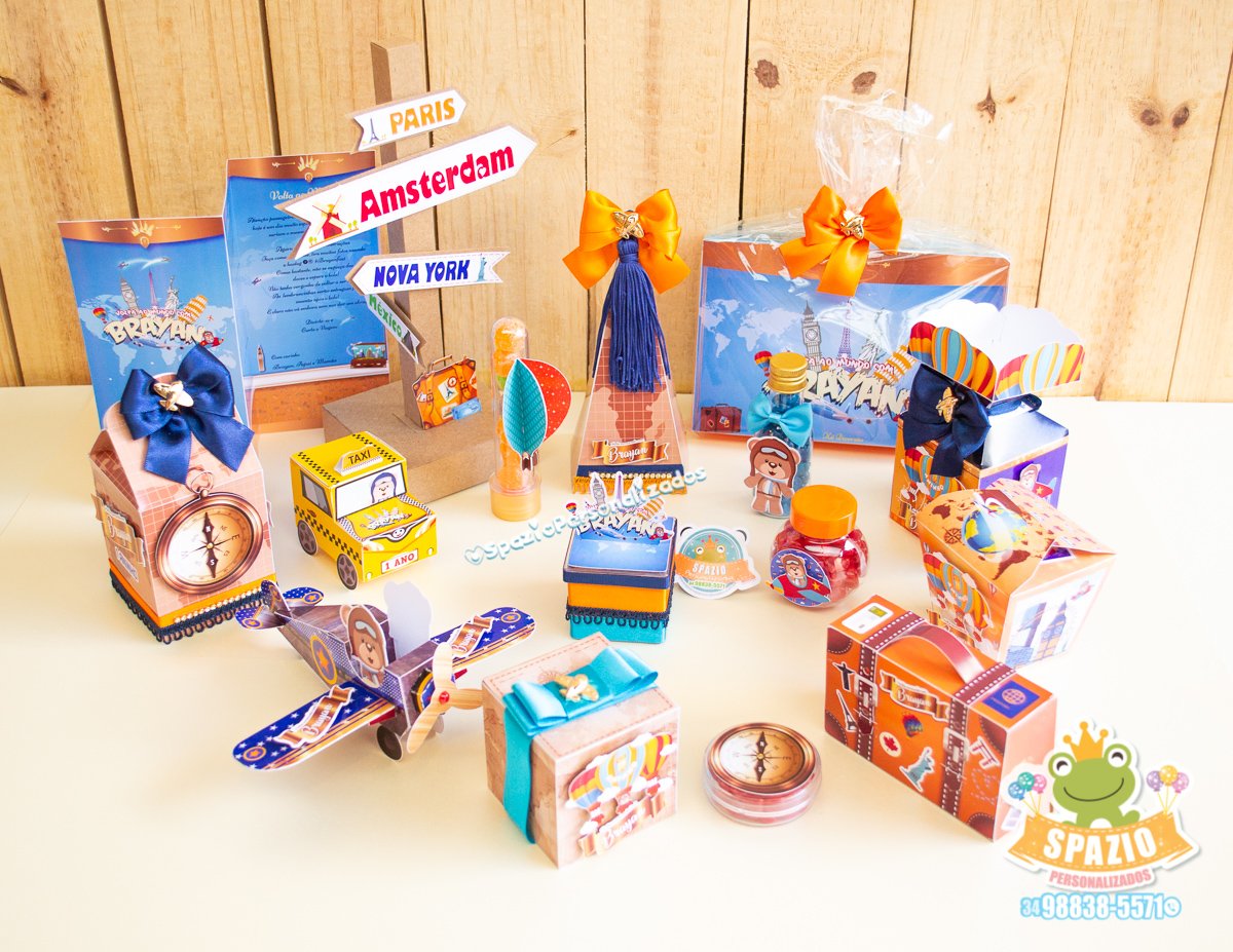Kit Personalizados Volta ao Mundo