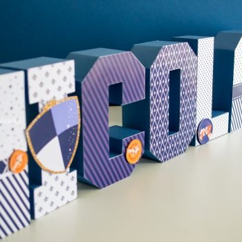 Papelaria da Festa - Ursinho Príncipe - Nome 3d