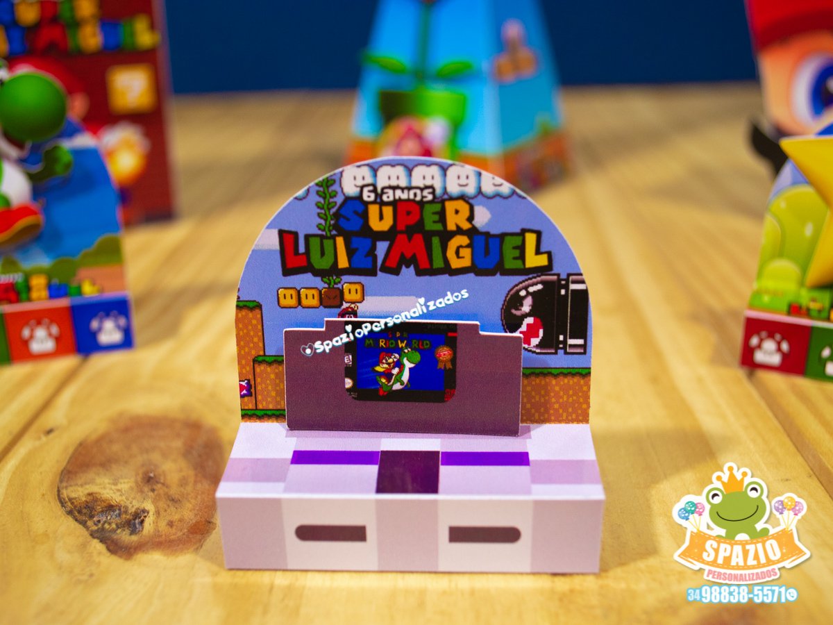 Papelaria Festa Tema Game Super Mario Nintendo