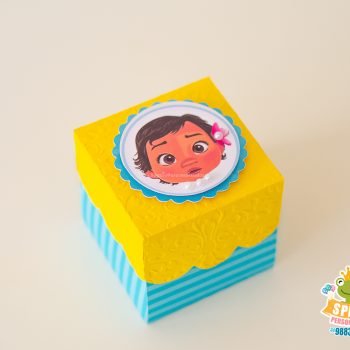 Caixa Convite Moana 3d