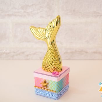 acrílico calda de sereia - festa infantil