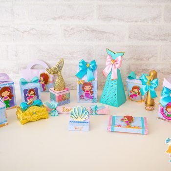 kit papelaria personalizada de luxo - sereia