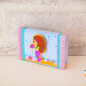 caixa Kit kat sereia luxo infantil